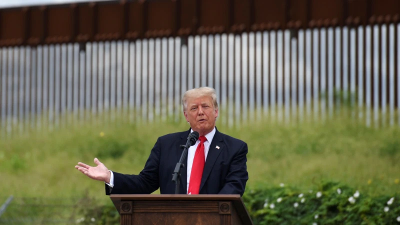 Trump Meksika Sınırına Gitti Biden’ı Eleştirdi 