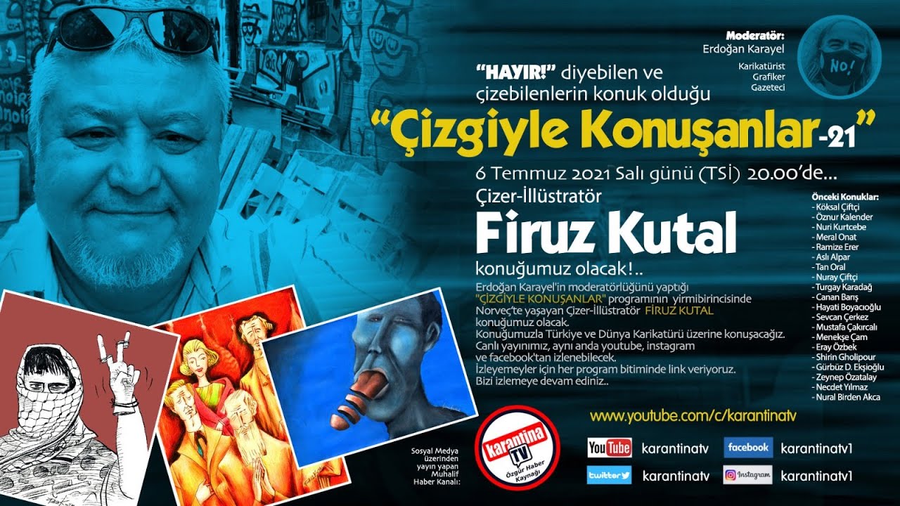 İllüstratör Firuz Kutal “Çizgiyle Konuşanlar” Programında