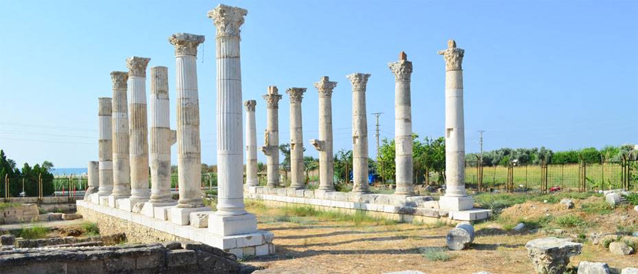 Soli Pompeipolis Antik Kenti kazılarında şair Aratos’un anıt mezarının geçidine ulaşıldı