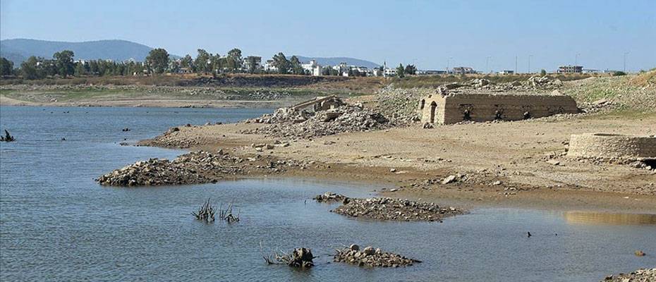 Bodrum’un suyunu karşılayan Mumcular Barajı yüzde 10’luk seviyenin altına düştü