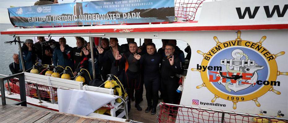 Çanakkale’nin yeni turizm destinasyonu ‘Gelibolu Tarihi Sualtı Parkı’ açıldı