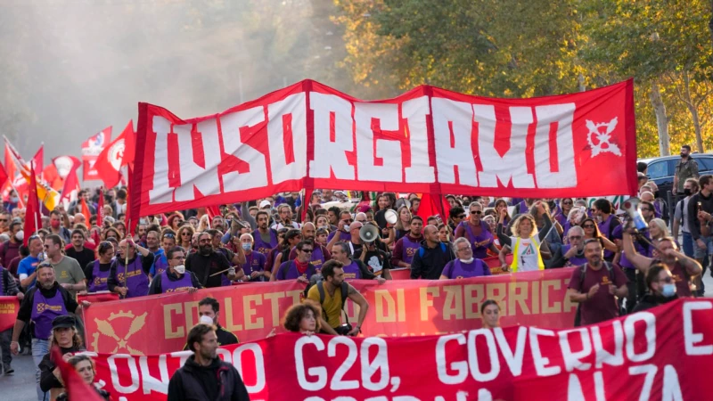 Protestocular G20 Zirvesi’ne Giden Yolu Kapattı