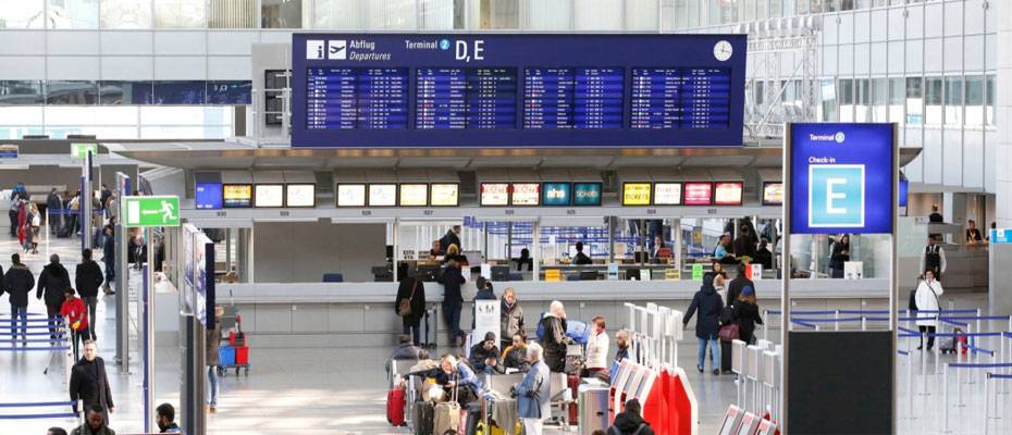 Alman Havalimanları ilkbahardan itibaren yolcu sayılarında 100 milyon artış bekliyor