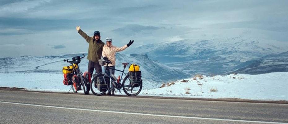 İsviçre’den yola çıkan bisikletli çift, Türkiye rotasını 2 ayda tamamladı