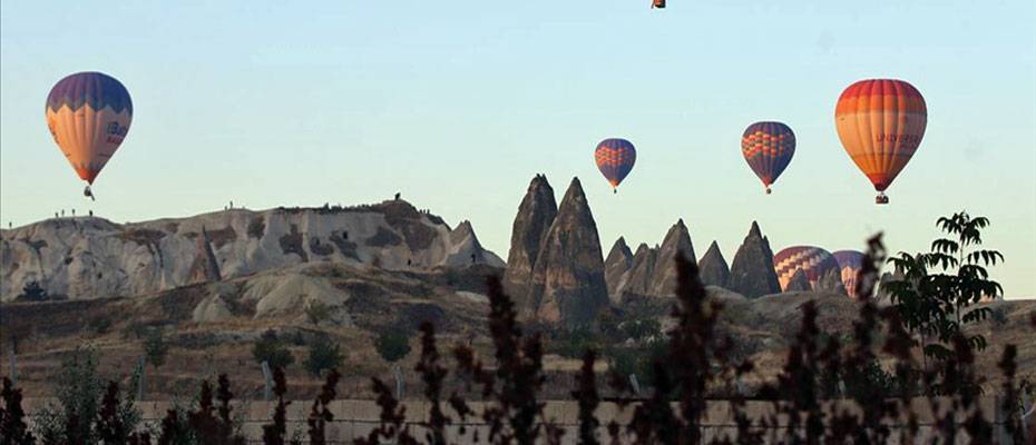 Kapadokya’da balon turlarına rüzgar molası