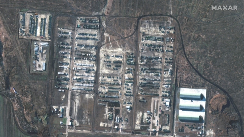 Sınırdaki Rus Askeri Yığınağı Uydu Görüntülerinde