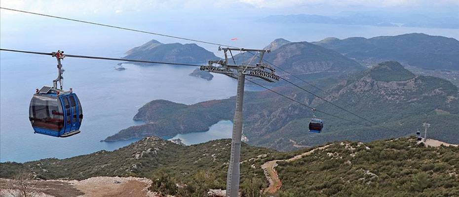 Babadağ Teleferik geçen yıl 80 bin kişiyi zirveye taşıdı