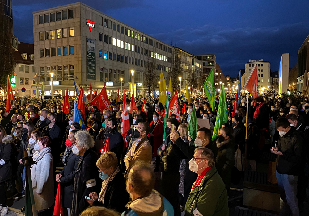 Rusya ile Ukrayna Savaşı Nürnberg’de Protesto edildi