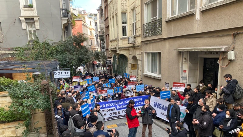 İstanbul’da Yunanistan Protestosu
