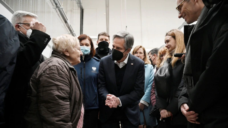 Blinken Polonya’da Ukrayna Sınırını Ziyaret Etti