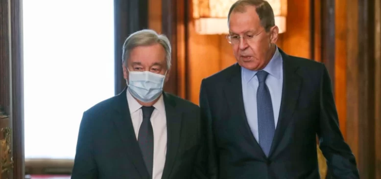 Guterres Moskova’da Lavrov’la Görüştü
