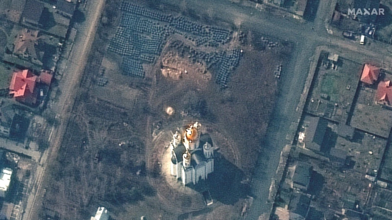Uydudan Toplu Mezar Görüntüleri