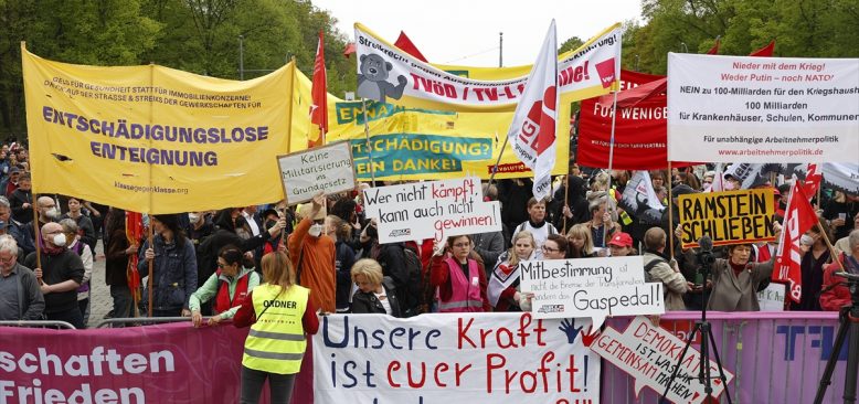 Almanya’da 1 Mayıs Emek ve Dayanışma Günü'nde gösteriler yapıldı