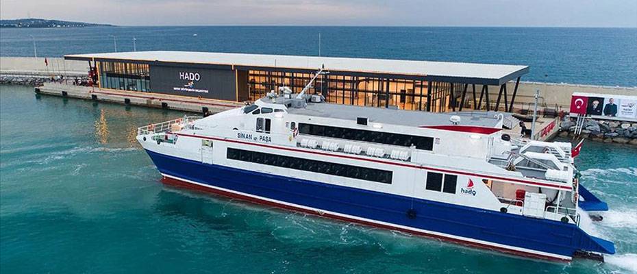 Hatay’dan KKTC'ye ilk seferini yapacak deniz otobüsü tanıtıldı