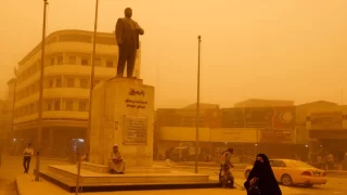 Irak ve Kuveyt’te Kum Fırtınası 