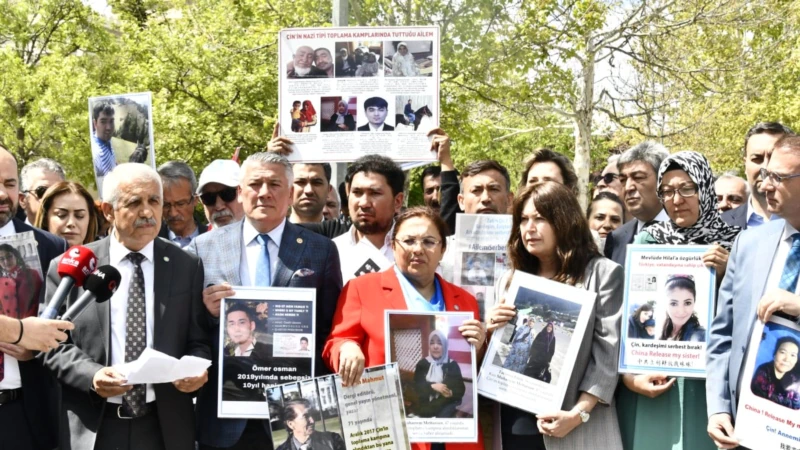 İyi Parti’den Çin Elçiliği Önünde Uygur Protestosu