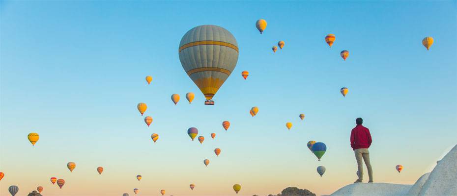 Kapadokya’da balon turlarına katılımda rekor bekleniyor