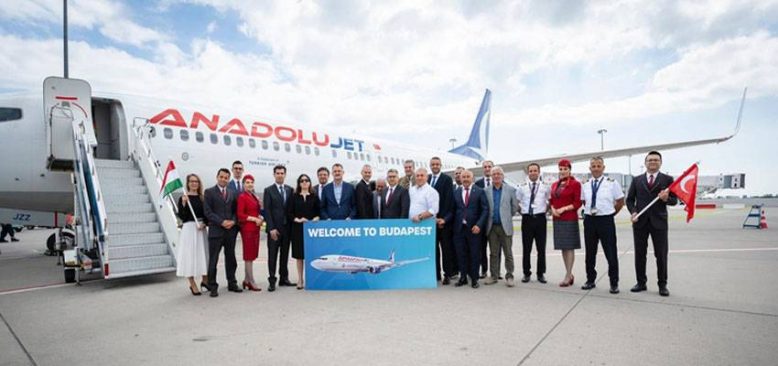 AnadoluJet'in İstanbul'dan Budapeşte'ye ilk uçuşu yapıldı