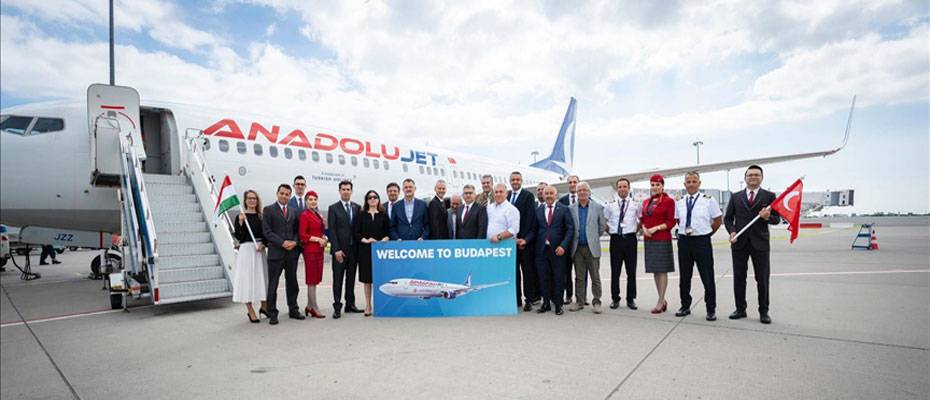 AnadoluJet’in İstanbul’dan Budapeşte’ye ilk uçuşu yapıldı