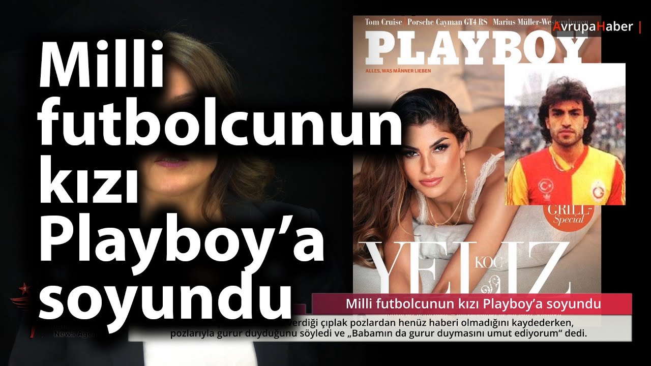 Milli futbolcunun kızı Playboy’a soyundu
