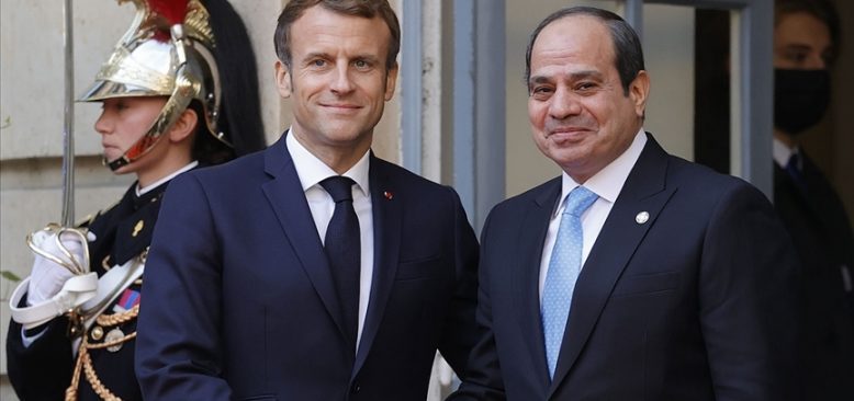 Fransa Cumhurbaşkanı Macron, Mısırlı mevkidaşı Sisi ile Paris'te görüştü