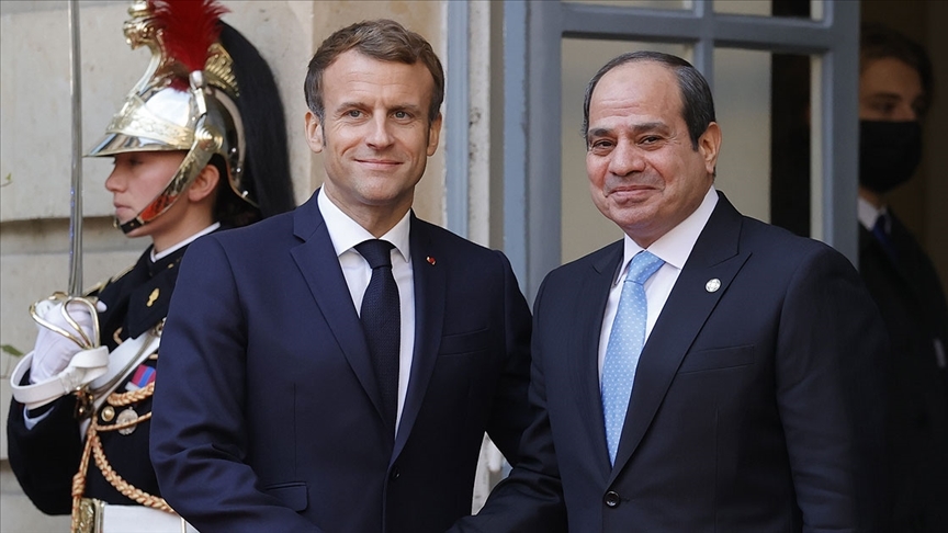 Fransa Cumhurbaşkanı Macron, Mısırlı mevkidaşı Sisi ile Paris’te görüştü