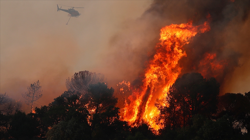 İtalya’da birçok noktada çıkan orman yangınları hayatı felç etti