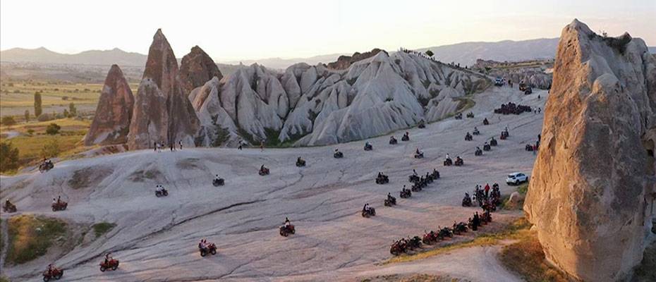 Kapadokya’da turizmciler, bayram tatilini mutlu geçirdi