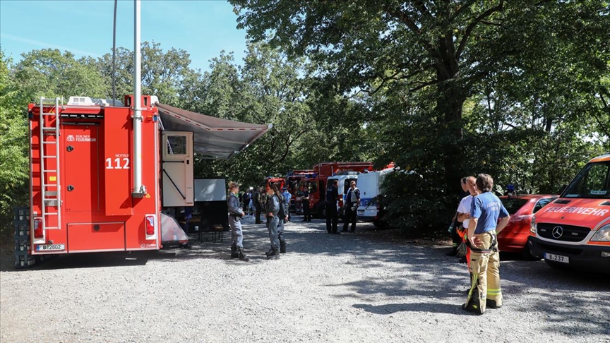 Berlin’deki Grunewald ormanında patlama sonrası yangın çıktı