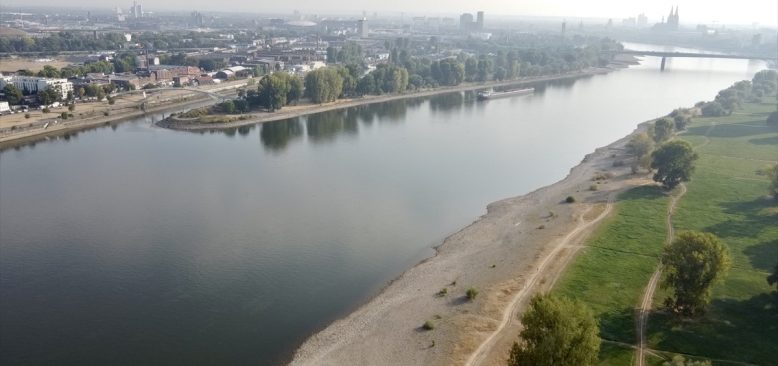Alman ekonomisinin can damarı olan nehirler kuraklık nedeniyle çekiliyor