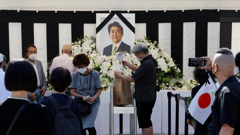 Japonya’nın Eski Başbakanı İçin Cenaze Töreni