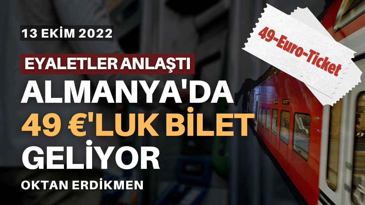 Almanya’da ayda 49€’ya sınırsız toplu taşıma