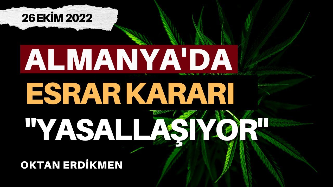 Almanya’da bakanlar kurulu onayladı: Esrar yasallaşıyor