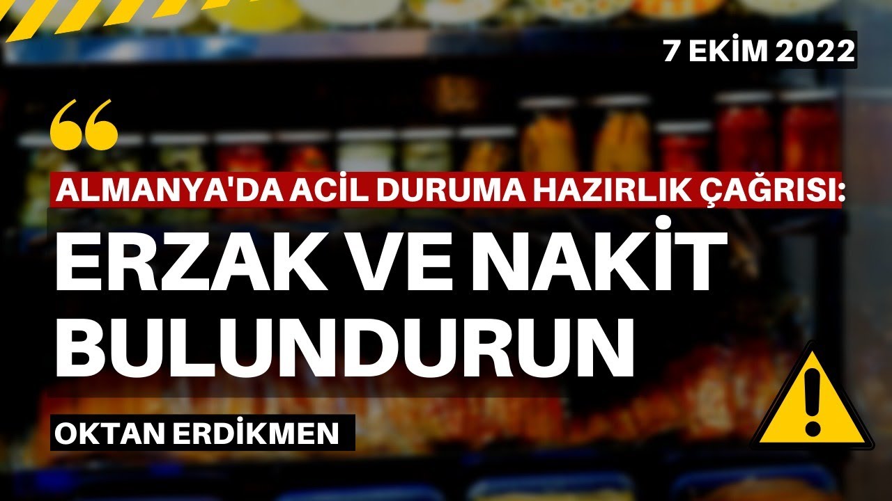 Almanya’da olası acil duruma hazırlık çağrısı