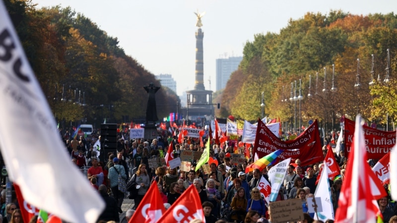 Almanya’da Enerji Fiyatlarına Karşı Protesto