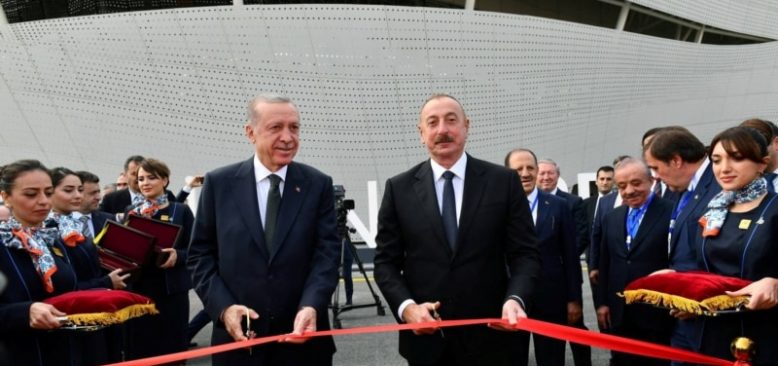 Erdoğan ve Aliyev Karabağ’da Havalimanı Açılışına Katıldı