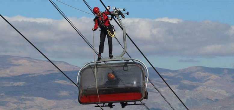 Ergan Dağı'nda kayak sezonu öncesi kurtarma tatbikatı yapıldı