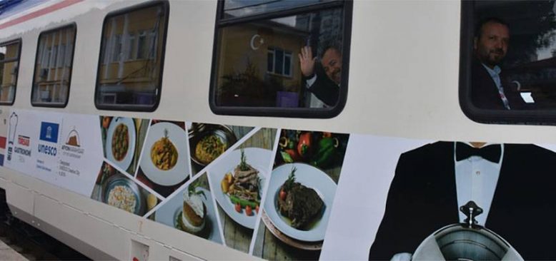 Gastronomi treni ilk seferine Afyonkarahisar'da başladı