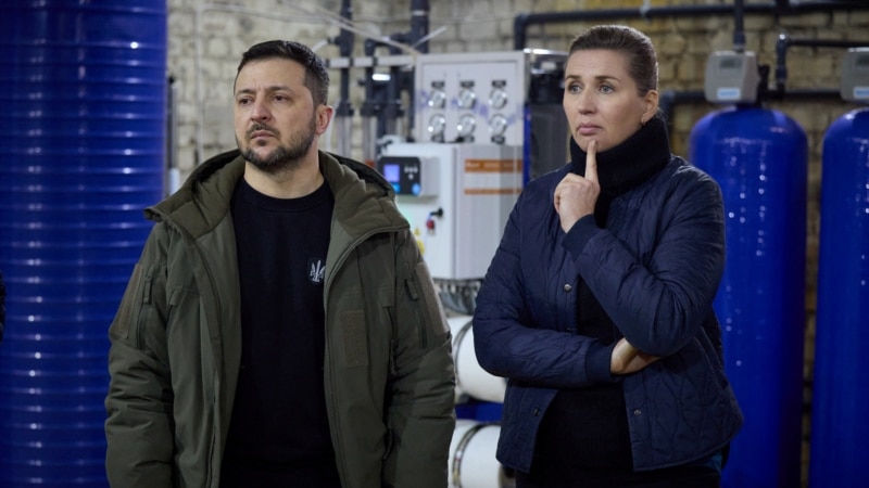 Danimarka Başbakanı ve Zelenski Ukrayna'nın Güneyinde