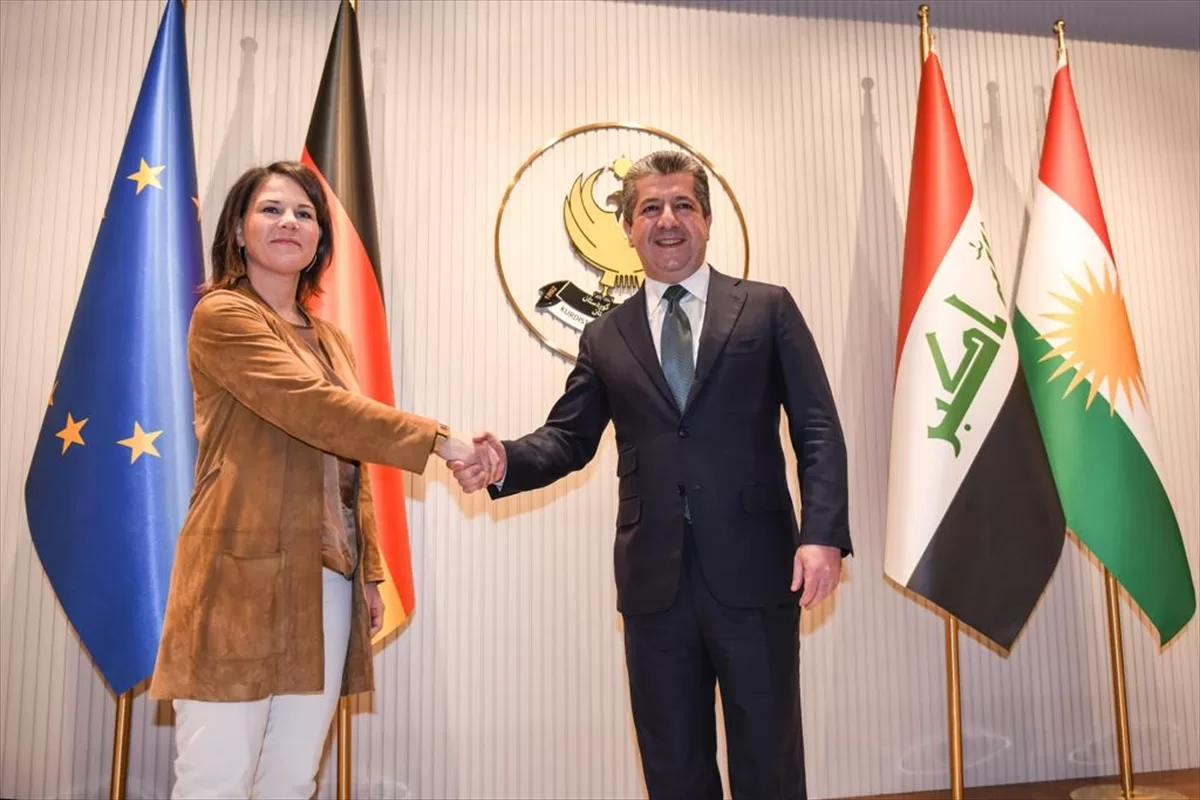 Barzani Erbil'de Almanya Dışişleri Bakanı Baerbock ile görüştü