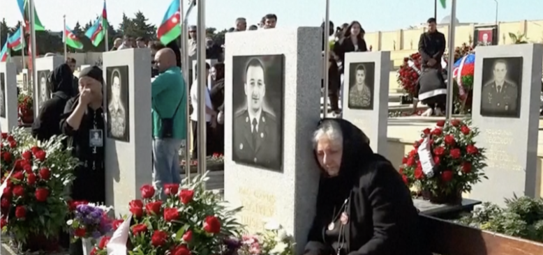 2. Karabağ Savaşı’nda ölenler Azerbaycan’da törenle anıldı