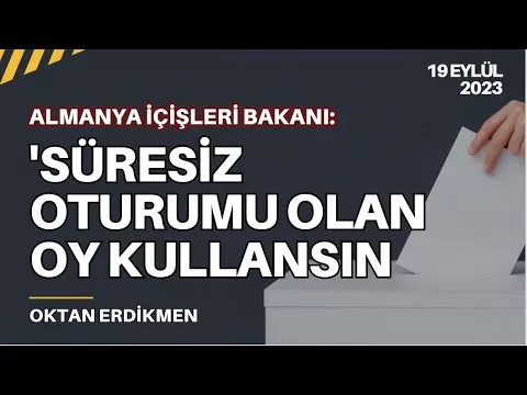 Almanya’da süresiz oturumu olana oy hakkı önerisi