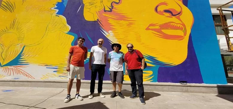Kolombiyalı Sanatçıdan Vatan Kahvesi Duvarına Resim Çalışması
