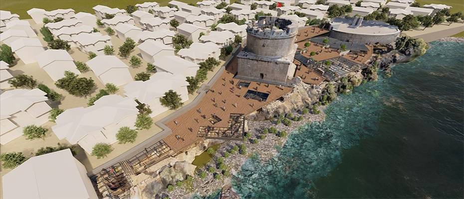 Antalya’da kazı çalışmaları tamamlanan Hıdırlık Kulesi’nin seyir terasıyla cazibesi artacak