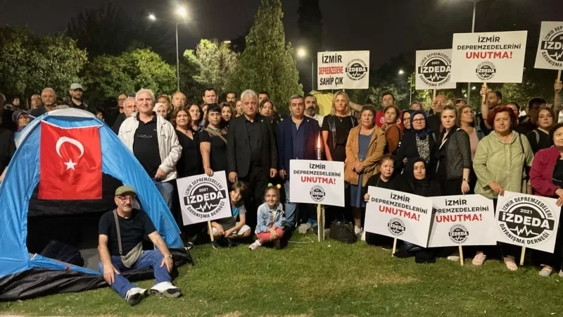 İzmir’de depremin üçüncü yılında karşılanmayan talepler için çadır nöbeti