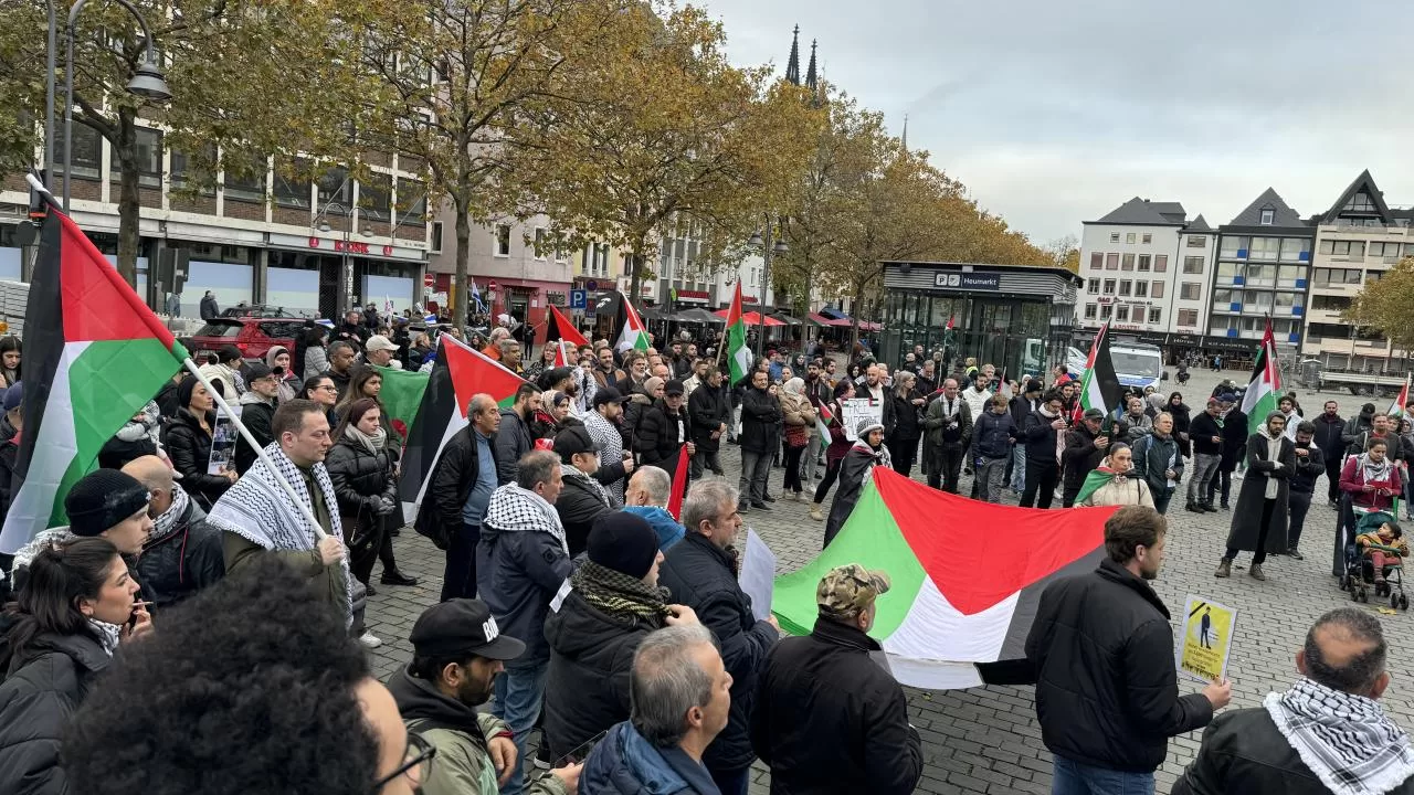 Almanya’da “Filistin’le dayanışma” gösterisi düzenlendi