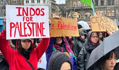 Hollandalılar Filistin’e destek için yürüdü