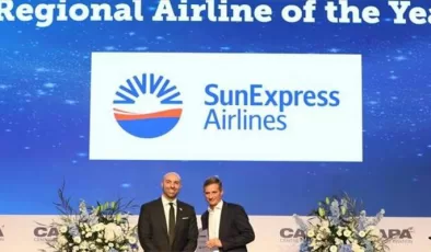SunExpress’e ‘Yılın Bölgesel Hava Yolu’ ödülü