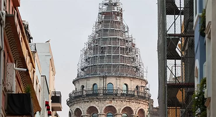 Galata Kulesi’nin külahındaki restorasyon çalışmaları yakında tamamlanacak