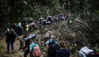Kolombiya ve Panama arasındaki orman ABD’ye ulaşmaya çalışanlar için önemli rota haline geldi